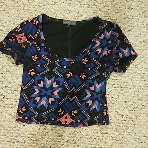 Tribal crop top